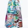 Alice and Olivia A+O X Basquiat Tina Tea Length Skirt | Skirts